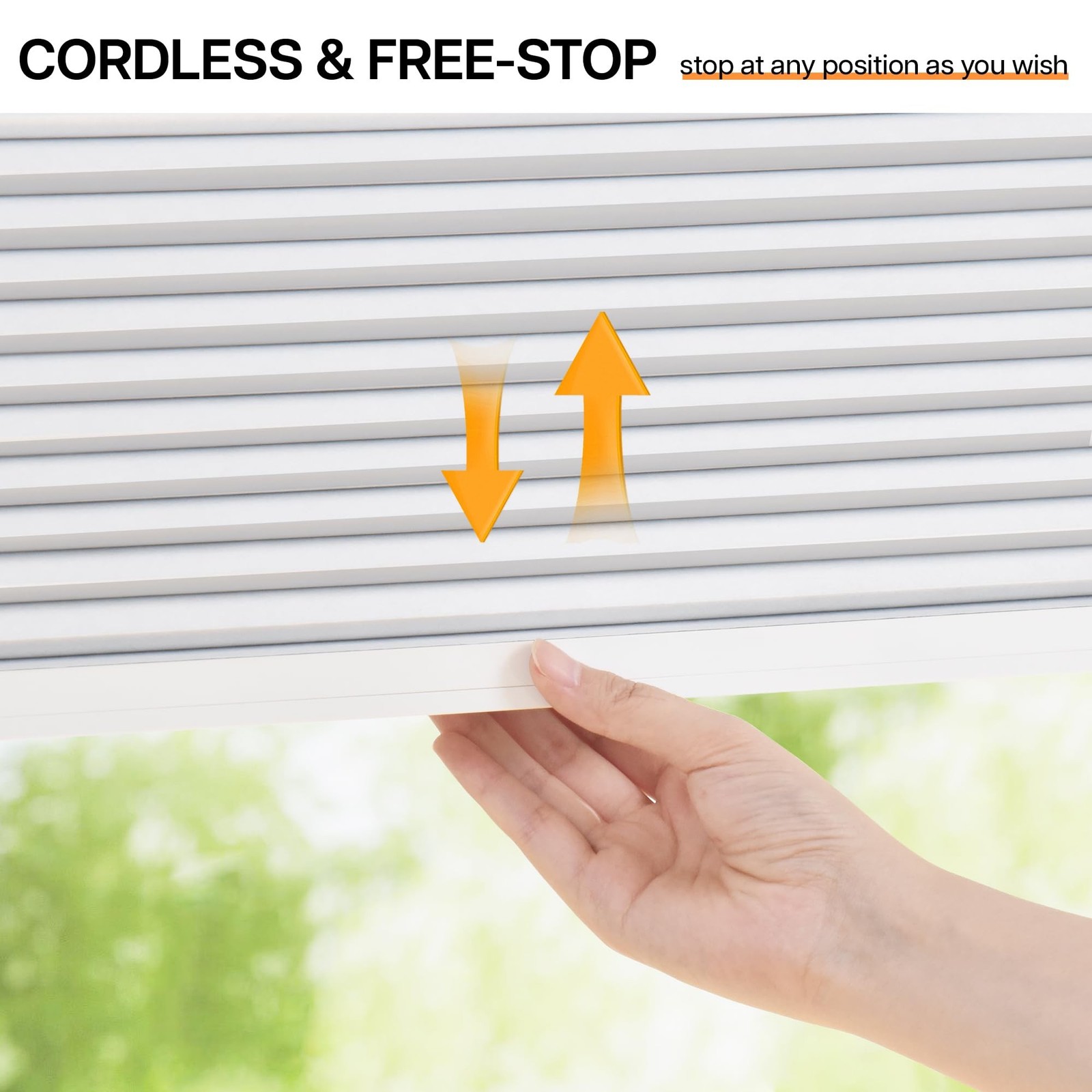 LazBlinds 100% Blackout Cellular Shade White 36″ x48″