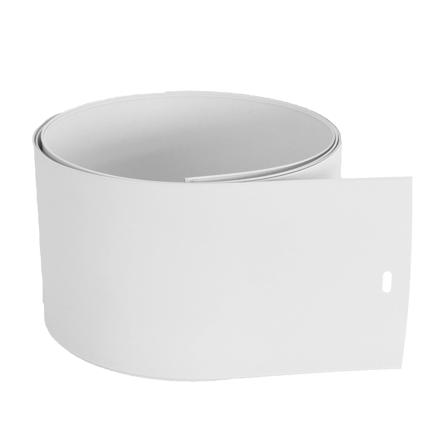 PVC Vertical Blind Replacement Slats Curved Smooth White 82.5 x 3.5 Inches