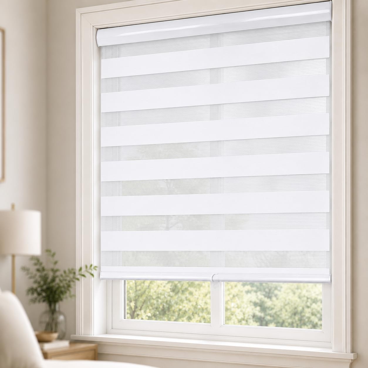 Cordless Zebra Blinds – Light Filtering Dual-Layer Window Shades for Privacy …