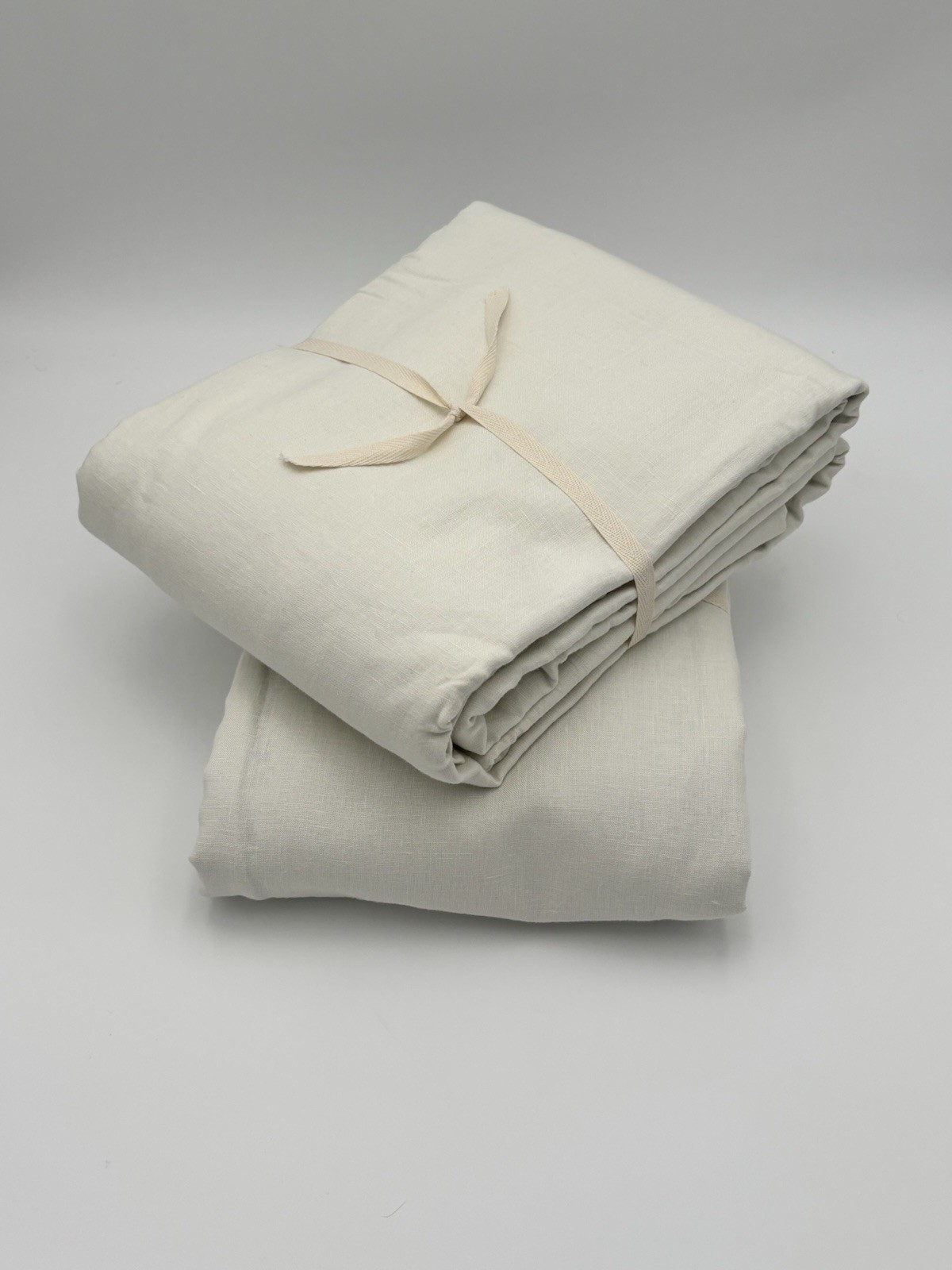 Pottery Barn Belgian Flax Linen Blackout Curtains ~ 50” x 84” ~ Ivory ~ Pair