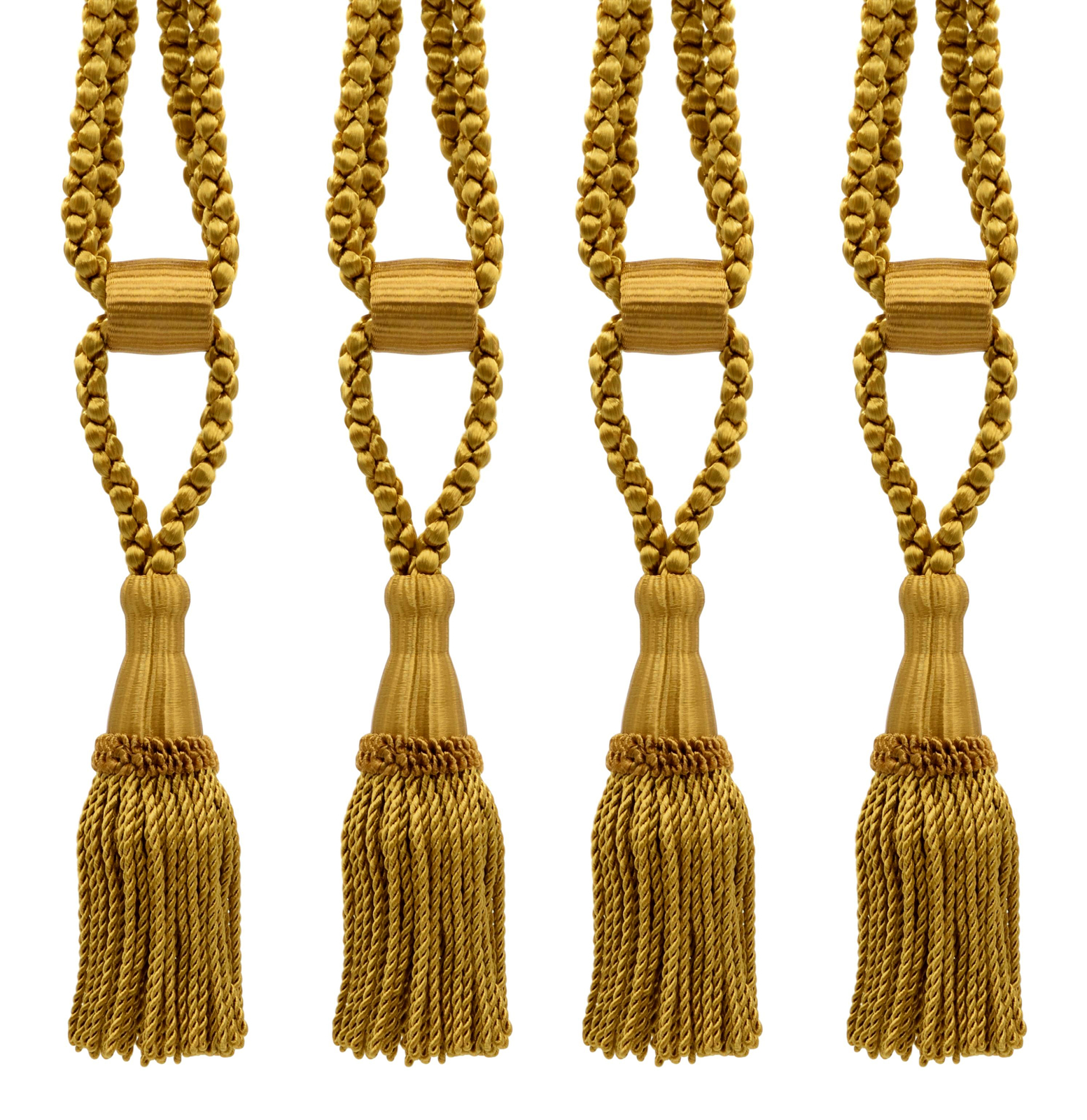 DÉCOPRO Tassel Tieback, Adjustable Cord Length, Color# D05 [Set of 4]