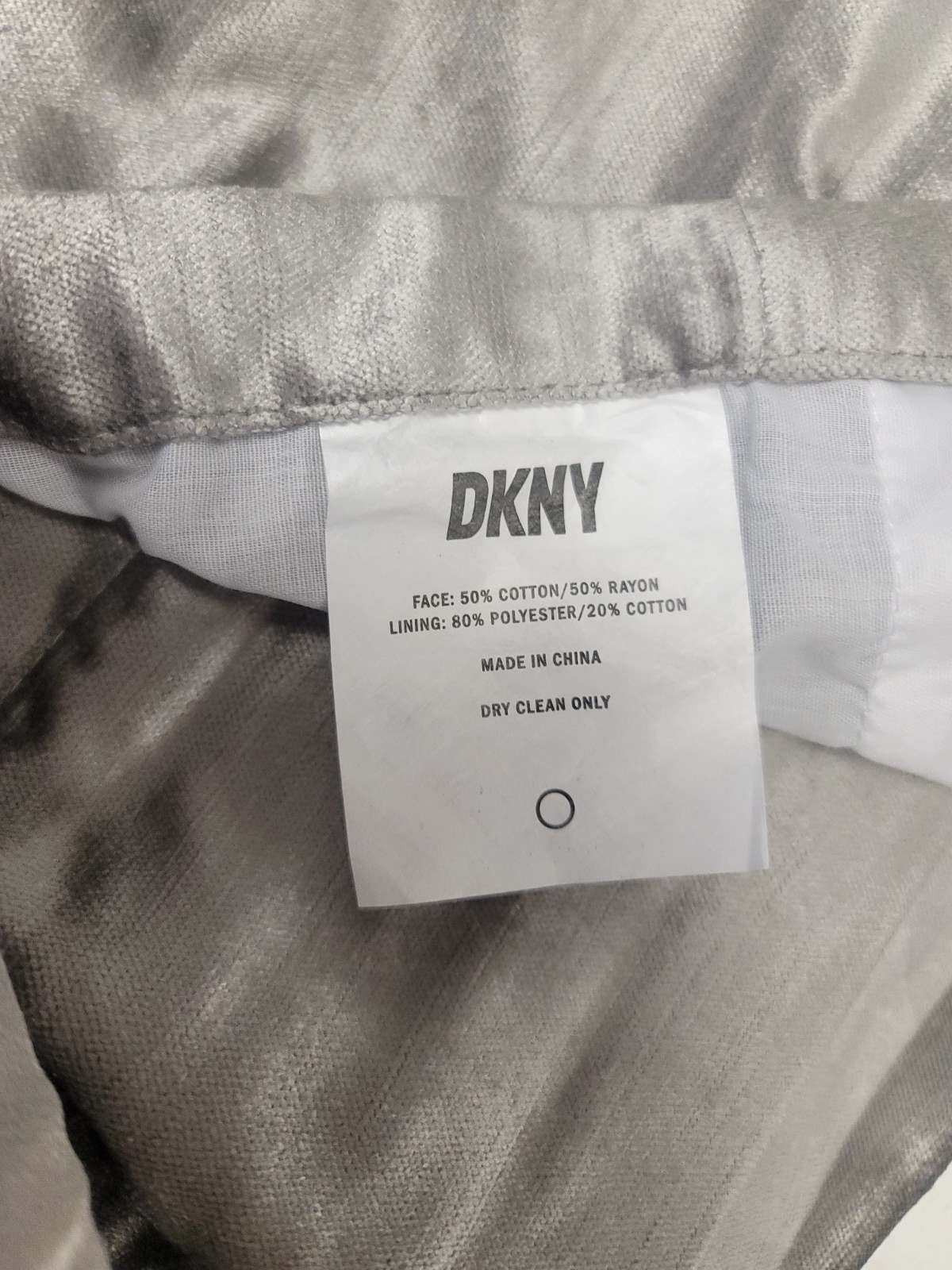 DKNY Modern Knotted Velvet 50″ x 84” Window Panel Silver -Pair