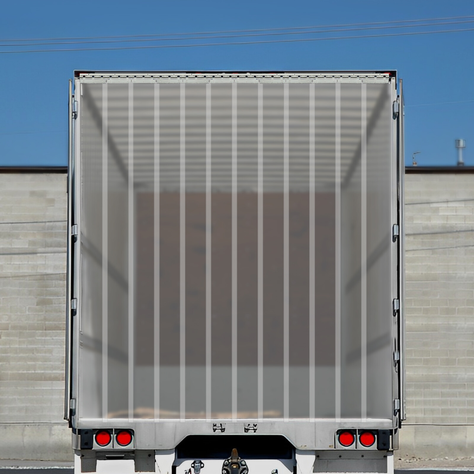 PVC Freezer Door Curtain Strip Door Curtain Kit for Warehouse Garage 1.8*2.1m