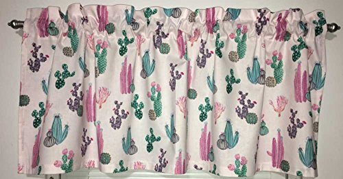 Southwest Desert Cactus Cacti Succulents Southwestern Plants Curtain Valance