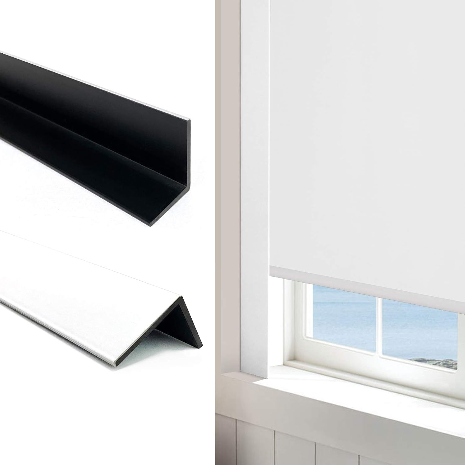 100% Blackout PVC Light Blocking Strips for Window Shades – Block Light along th
