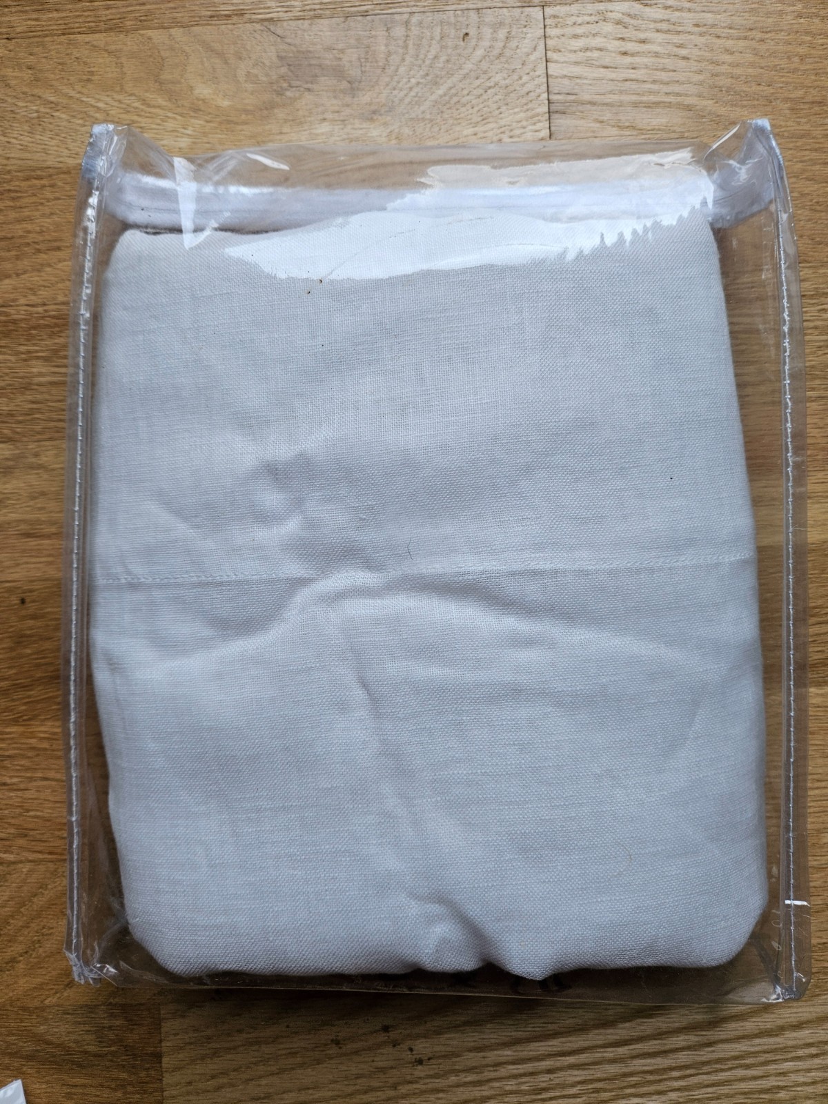 Pottery Barn Belgian Flax Linen Sheer Curtain – White 50 x 108