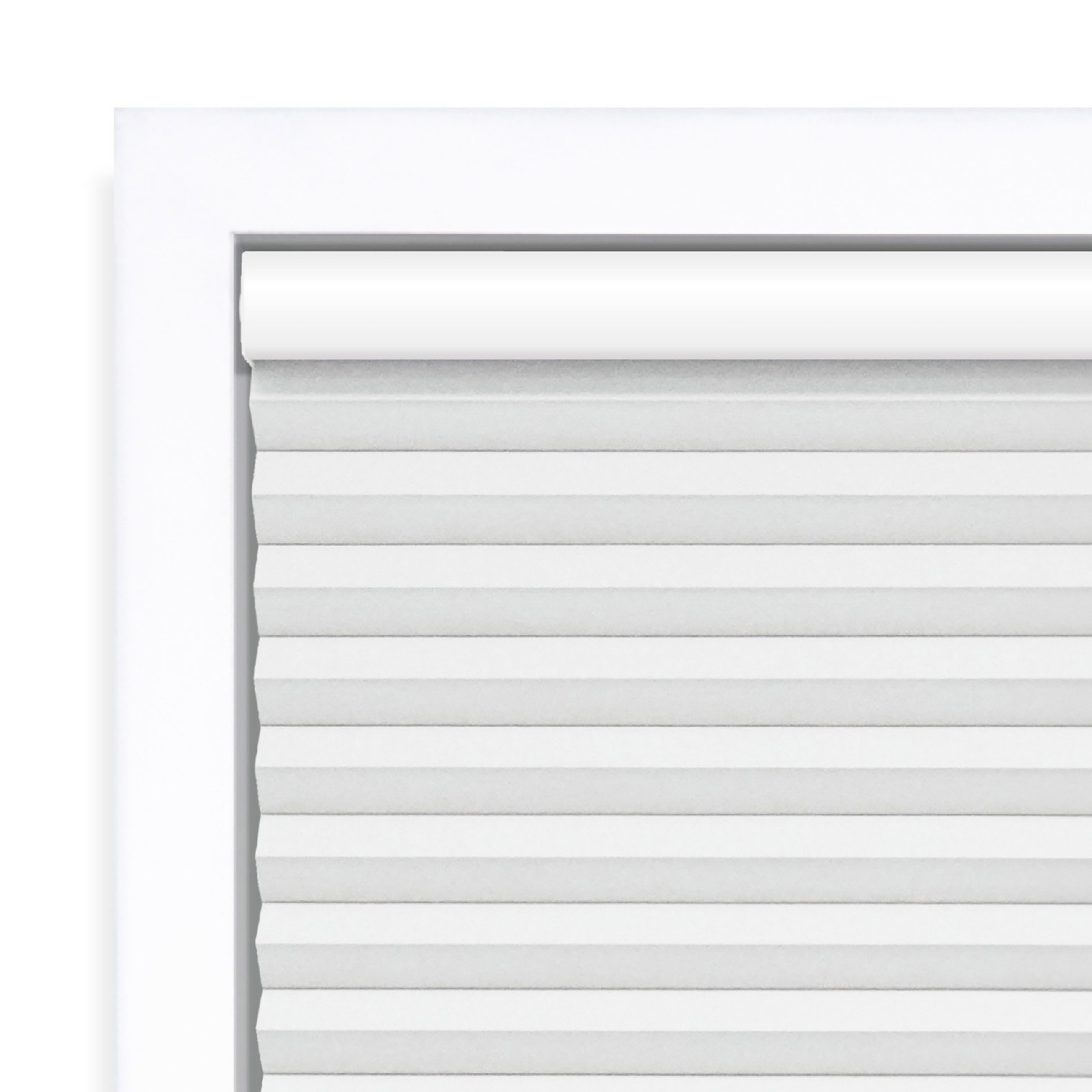 Cordless Polyester Blackout Cellular Shade, 1-Piece, White, 34″ W x 72″ L