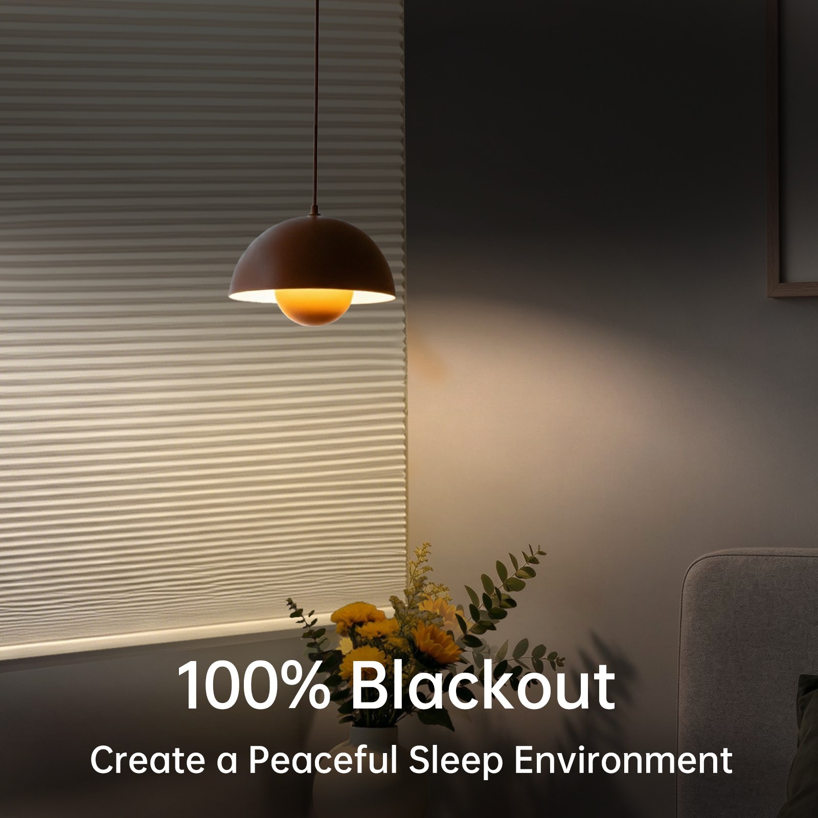 No Drill No Tools Blackout Cellular Shades Cordless Honeycomb for Windows