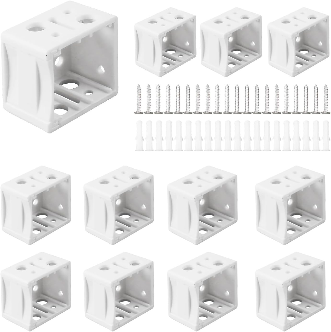 12 Pcs 1 Inch Blind Brackets Mini Blind Brackets Blinds Box Mounting Bracket Win