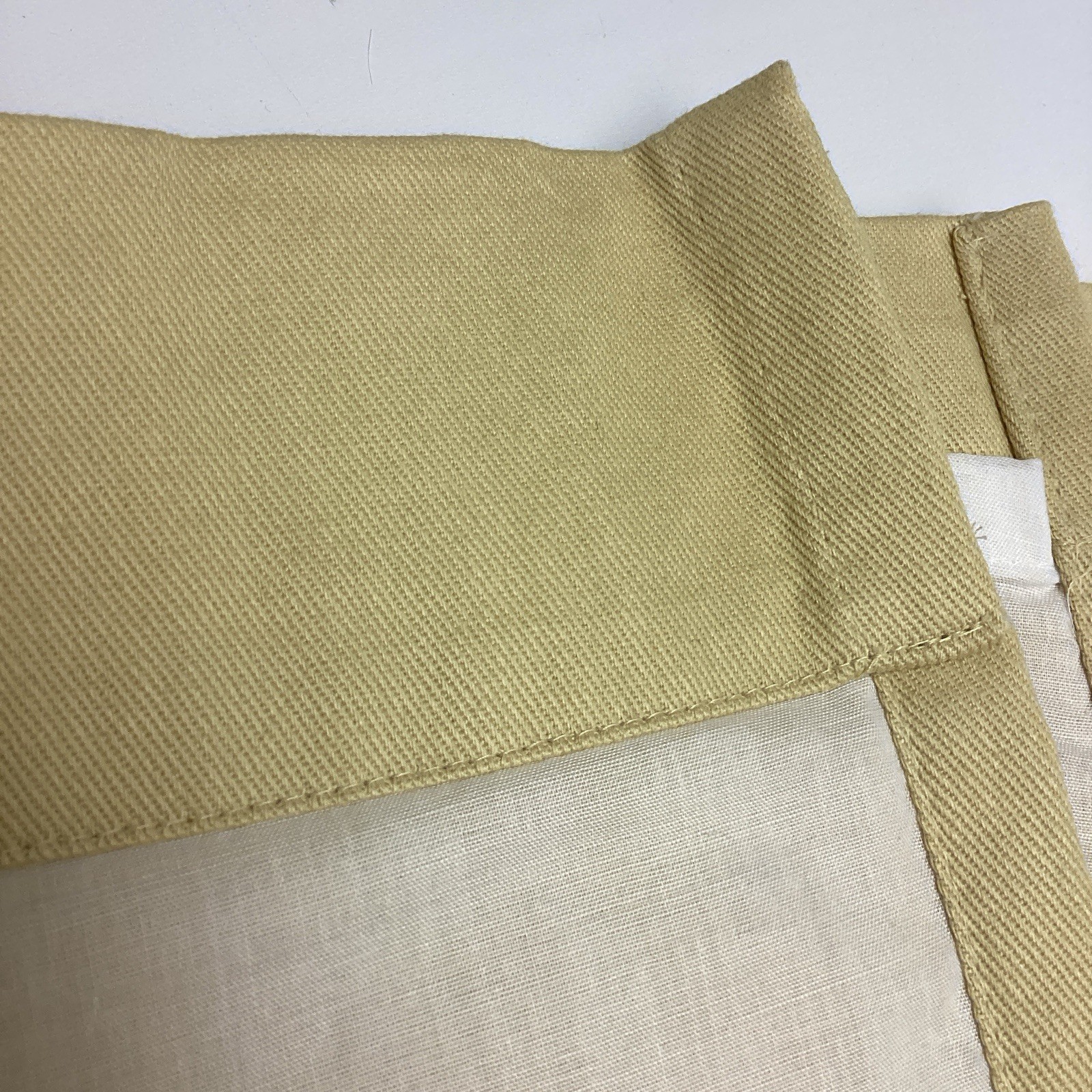 Ballard Designs Maize Gold Twill Drapery Panels 54” X 108” Lot of 2 Lined EUC