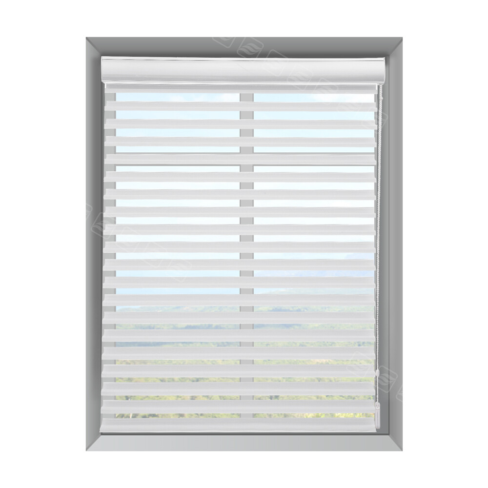 Changshade Corded Light Filtering Double Layer Shangri-la Blinds Window Blind
