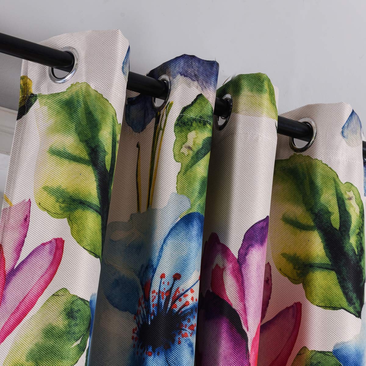 Stylish Home Curtains, Elegant, Abstract, Multicoloured, Printed, Colourful Flower…