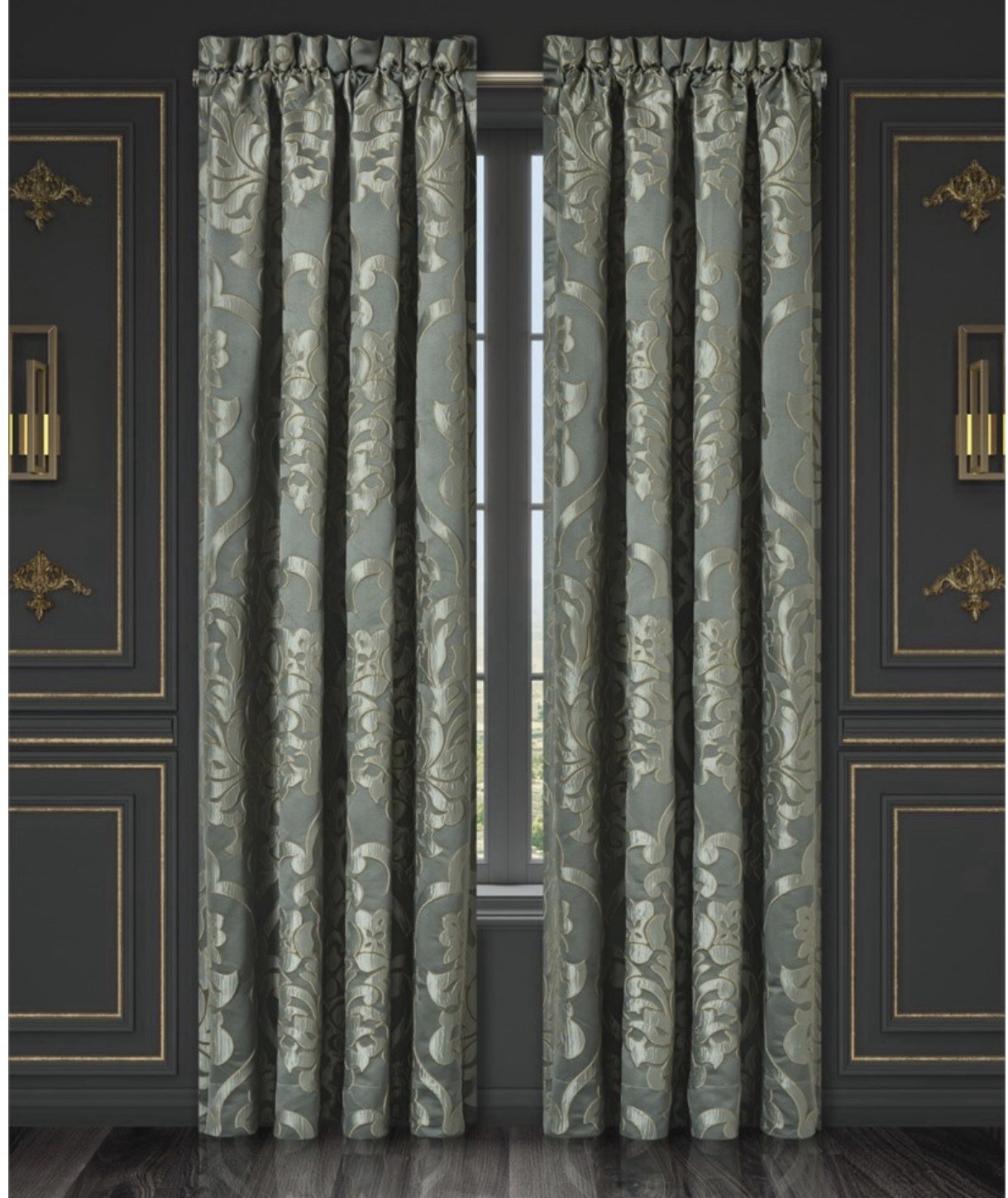 J. Queen New York Santino Window Panel Pair – 84 Inches. NEW FREE SHIPPING