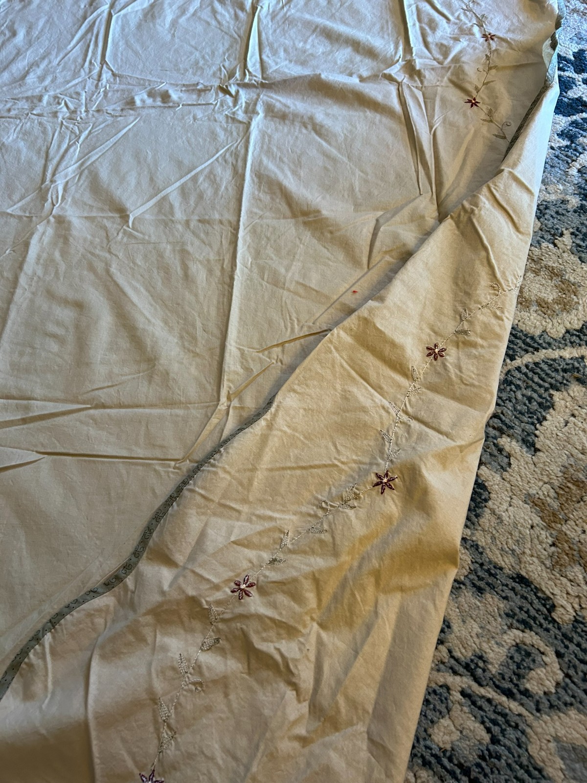 Curtain Panels by HOME Collection lot of 3 tan panels ~~ all 42″W X 84″ L