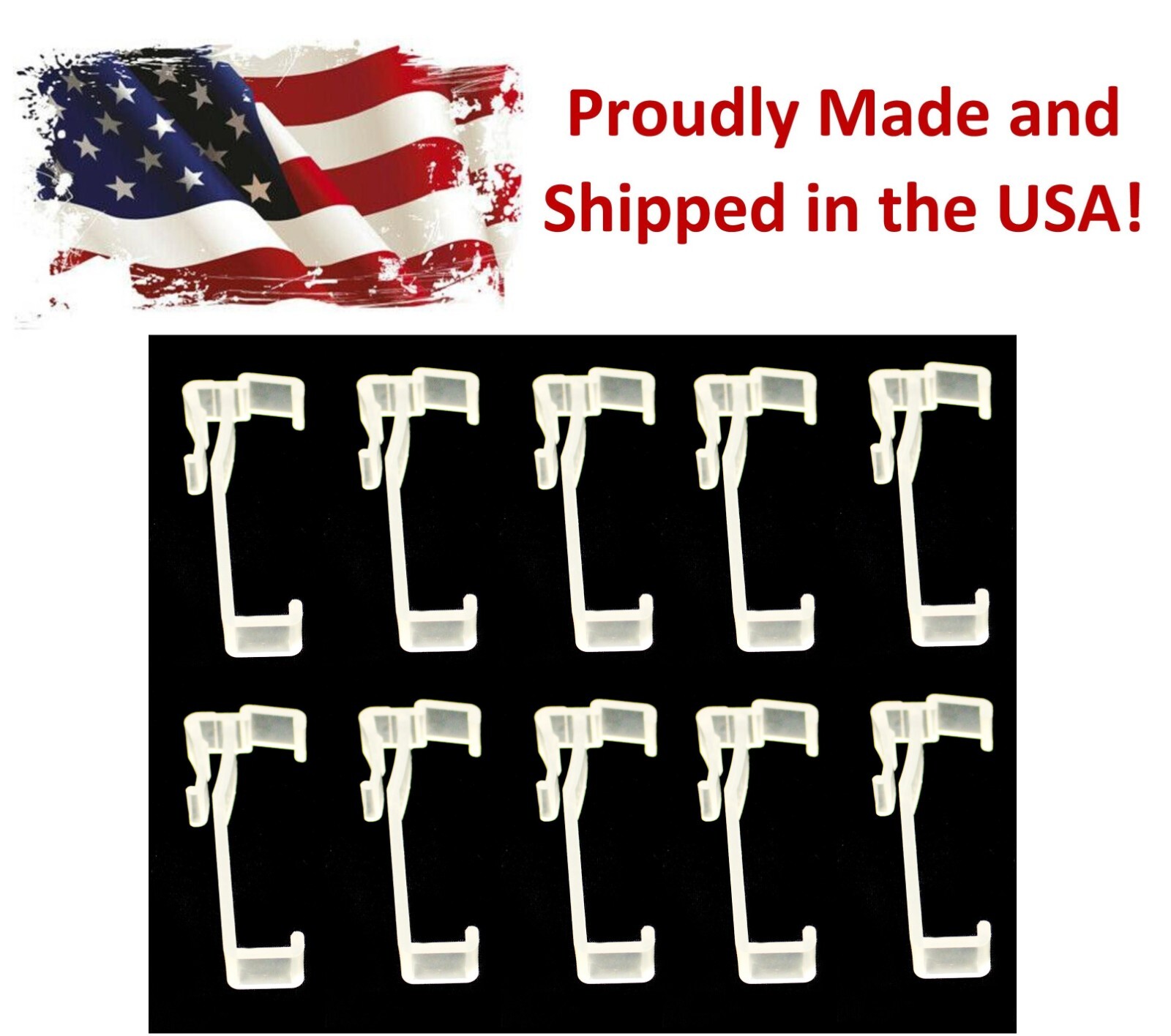 3 Inch Valance Clips For Horizontal Faux wood & Wood Blinds Parts