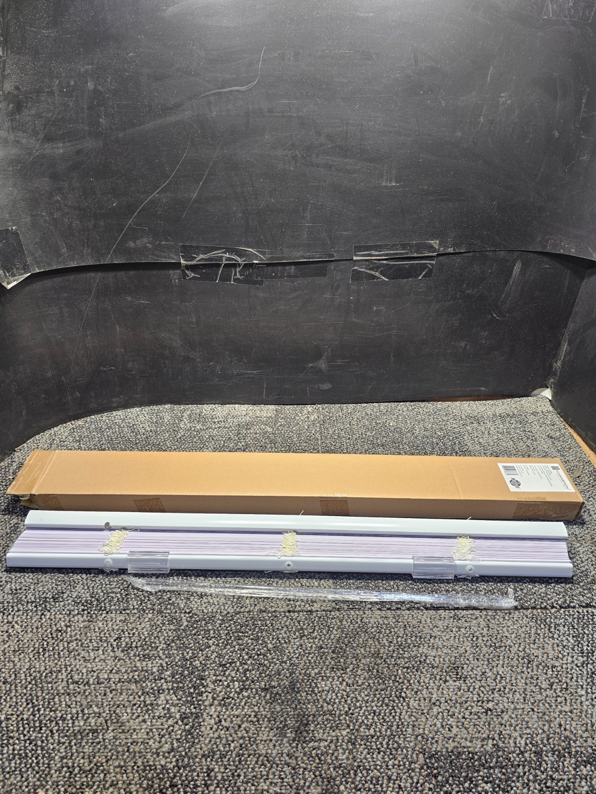 (QTY 2)Champion 221593 1 In. Vinyl 33.5 In. X 64 In. Room Darkening Blind, White