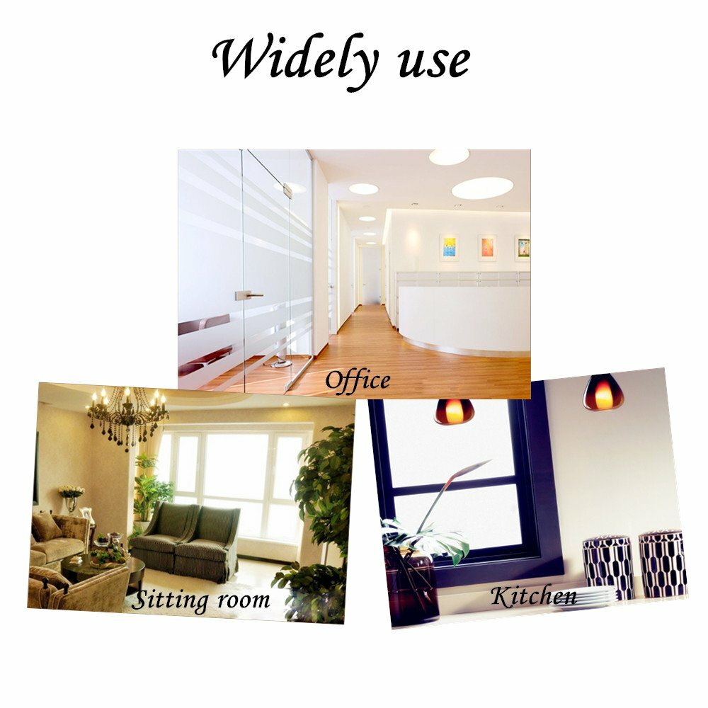 High Quality Waterproof Frosted Privacy Window Glass Cover Film Home Sticker USA