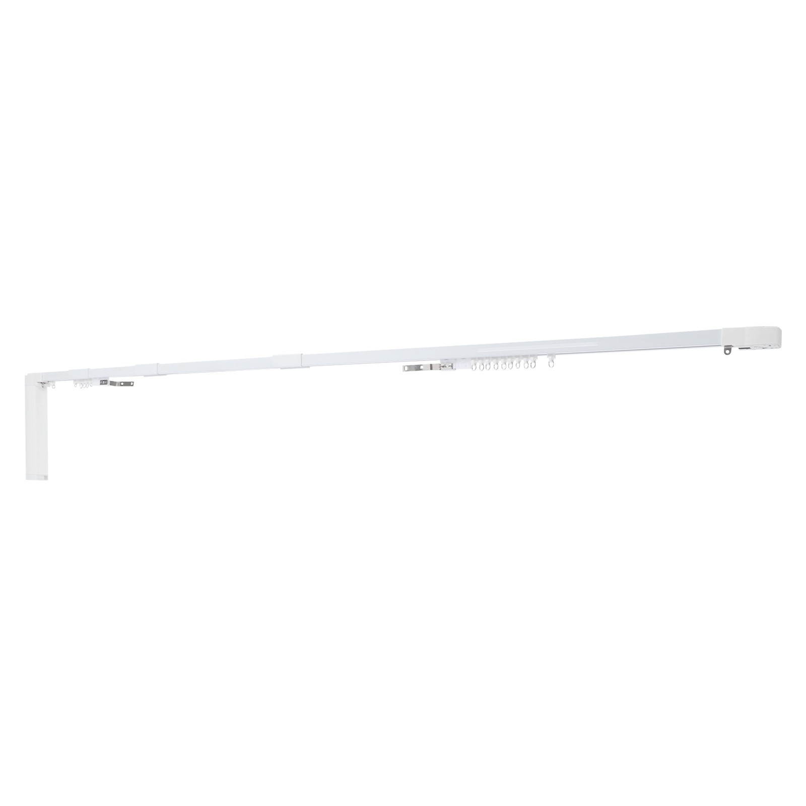 Electric Curtain Track Smart Motorized Curtain Rod 47-205″, App & Remote Control