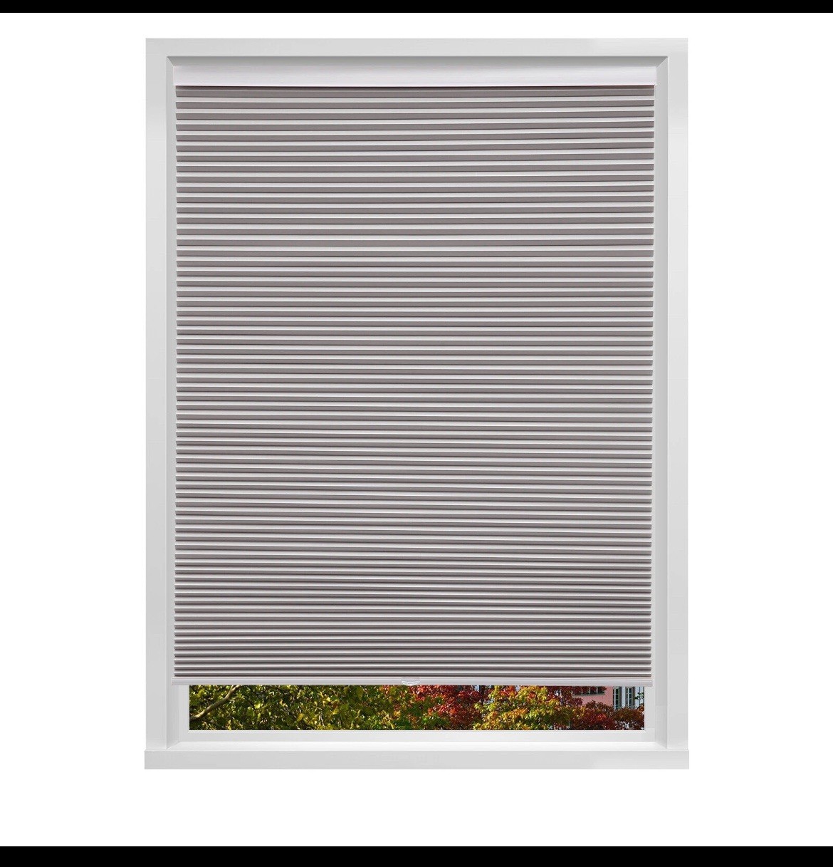 Cordless Blackout Cellular Blinds Window Honeycomb Shades W46”xH72” Grey