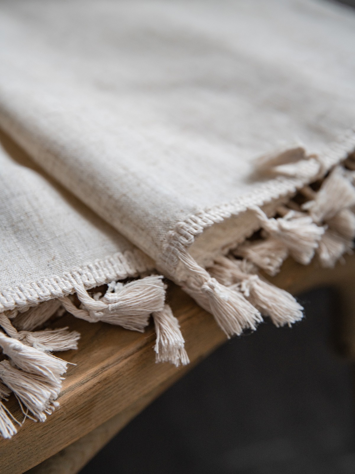 Boho Beige Curtains 94 In Long Bohemia Linen Curtains for Bedroom Living Room