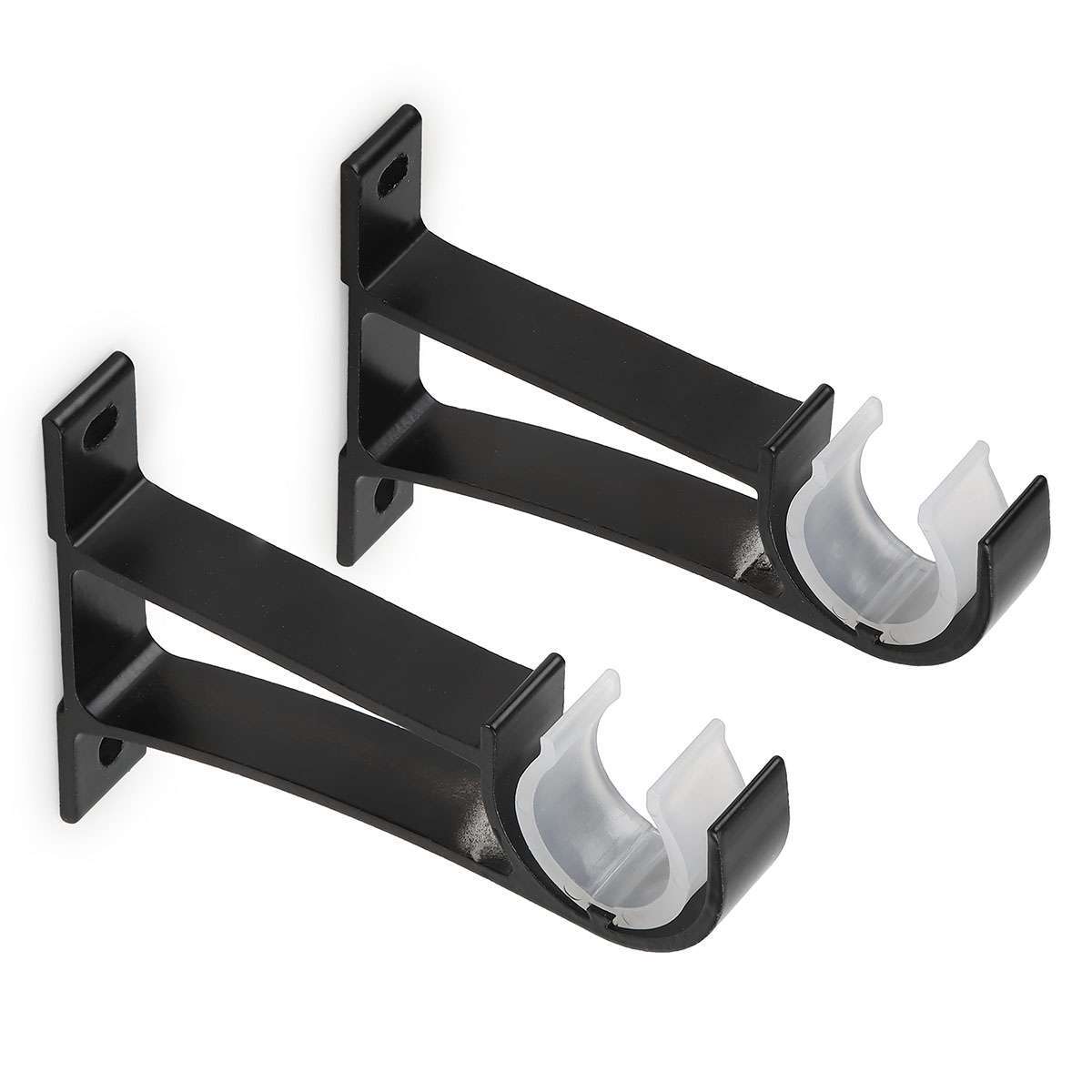 2/4/6PCS Curtain Rod Hooks Heavy Duty Curtain Rod Bracket Rod Support Hanger
