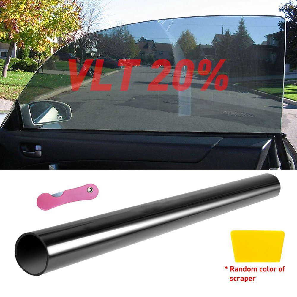 VLT 5% Uncut Roll 20″x10FT Window Tint Film Charcoal Black Car Glass Office 10ft