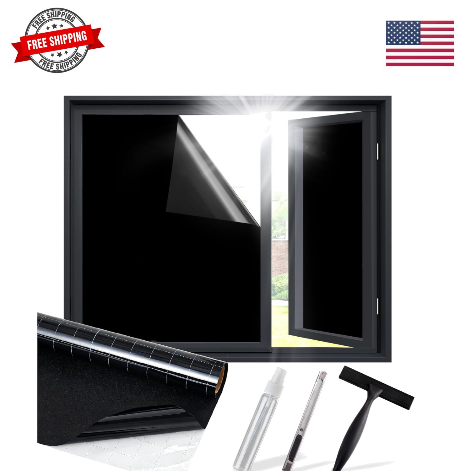 Blackout Window Film, 100% Light Blocking for Daytime Sleep, Total Privacy & …