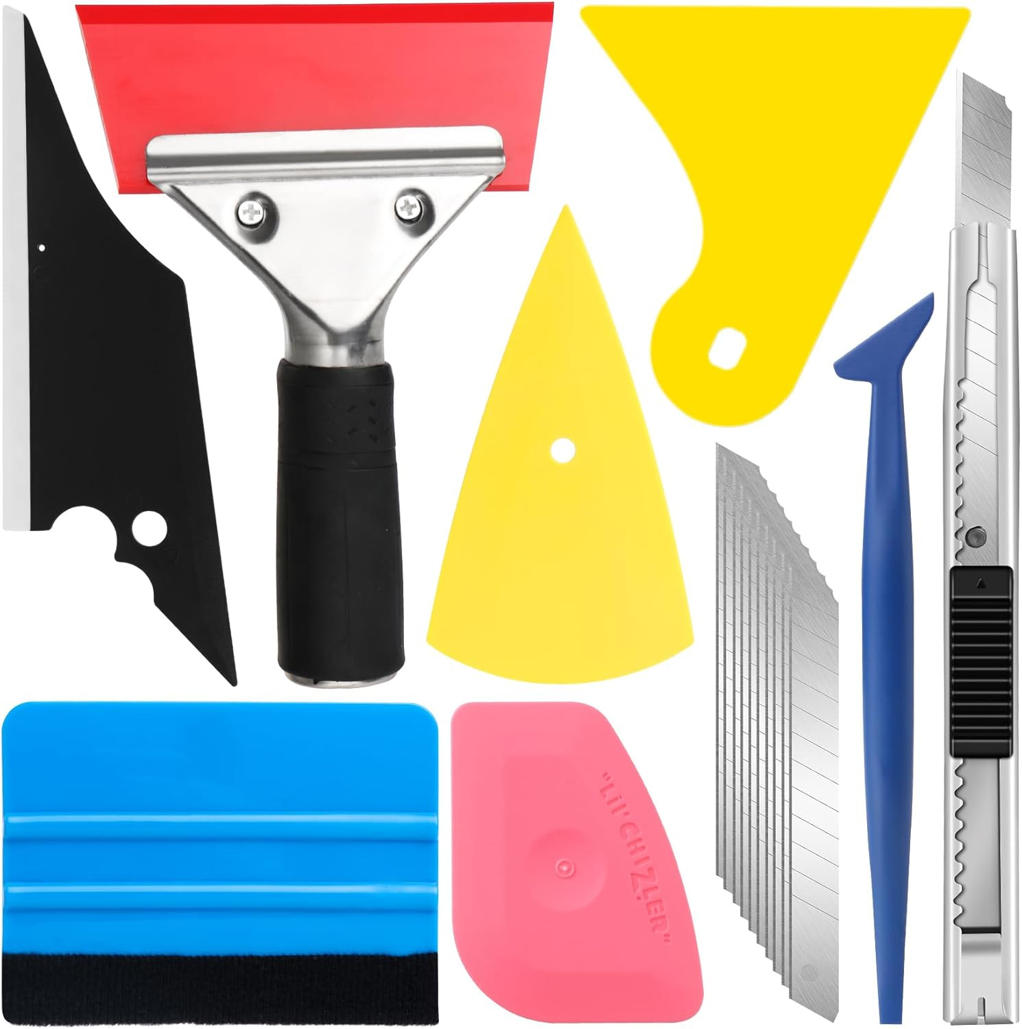 18CS Window Tint Tools Kit Car Auto Film Tinting Scraper squeegee Installation E