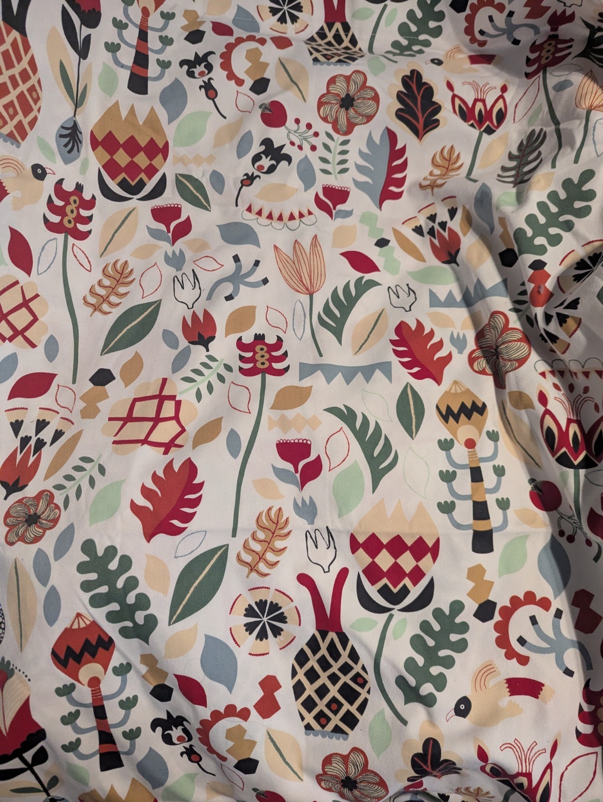 IKEA Rodarv 57″ x 98″ Curtain Drapery Panel (1 panel) Swedish Folk Art