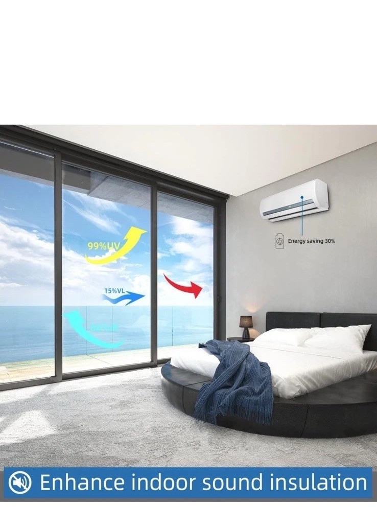 One Way Daytime UV Heat Protecting Window Film, 23.6 x 16.4 inch