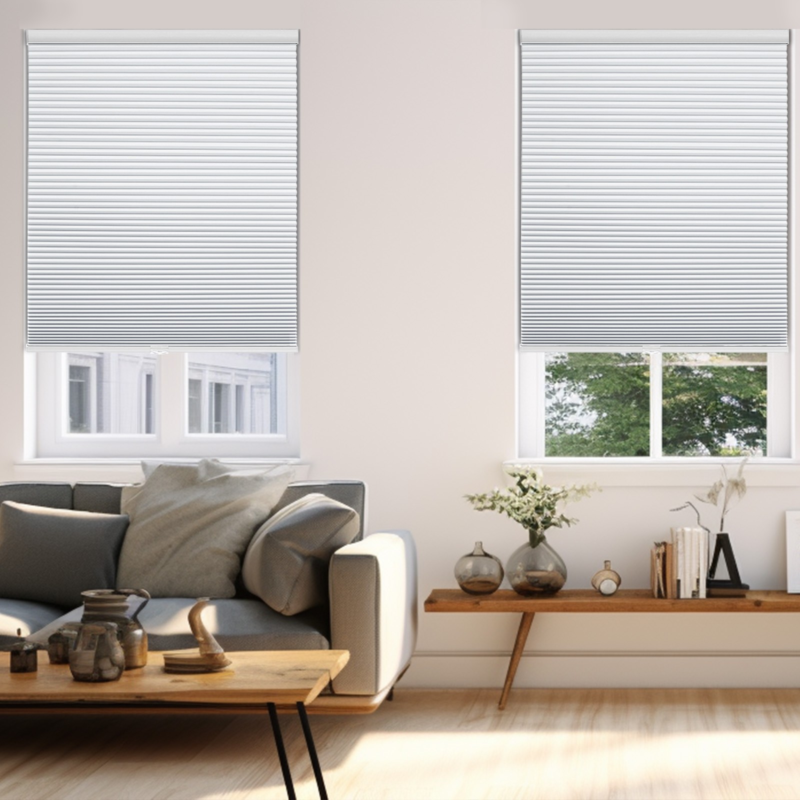 Changshade 25mm Honeycomb Blinds For Window Cordless Blackout Cellular Shades