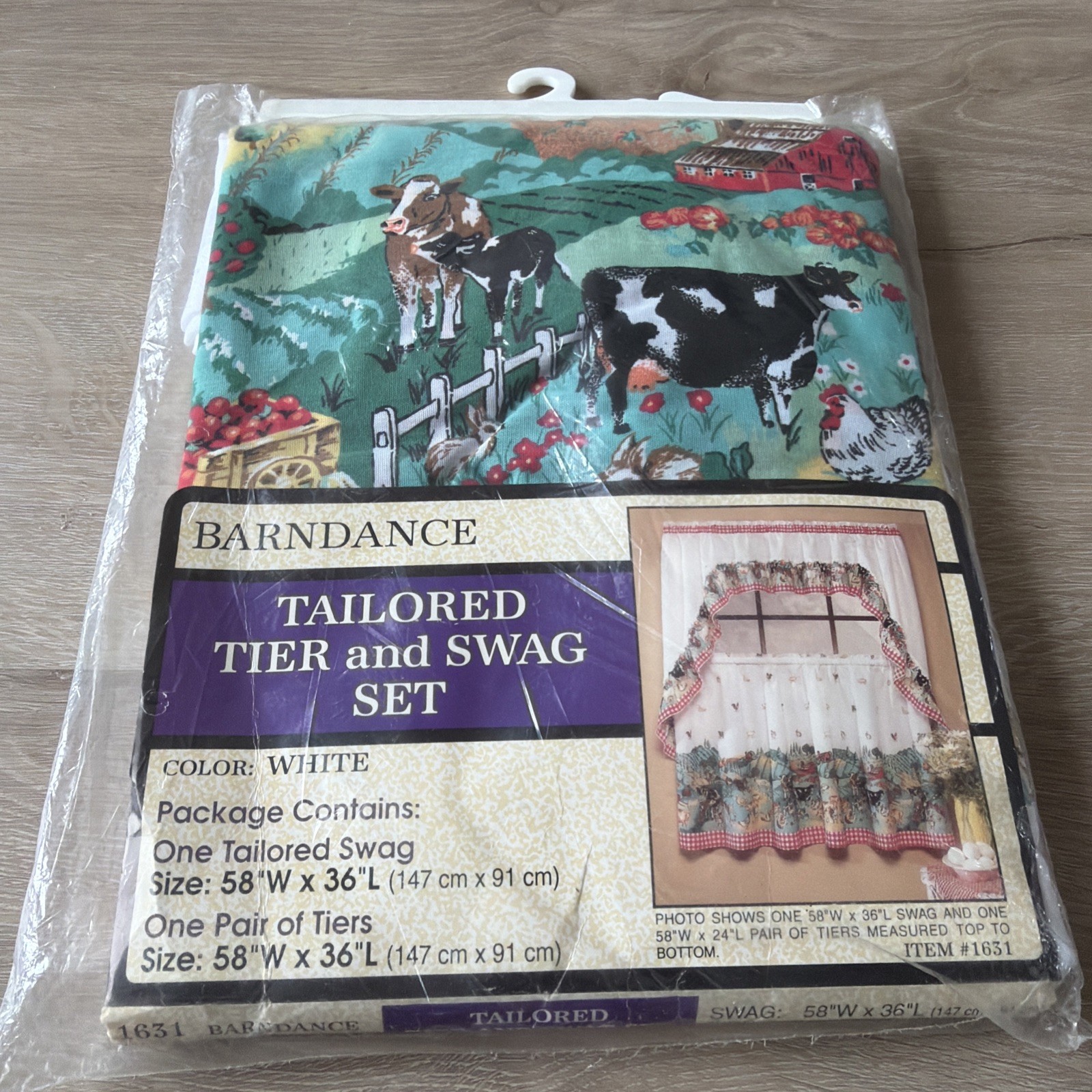 Tailored Tier and Swag Set: White: Vintage: Wild Pattern: Perfect for Any Room:)
