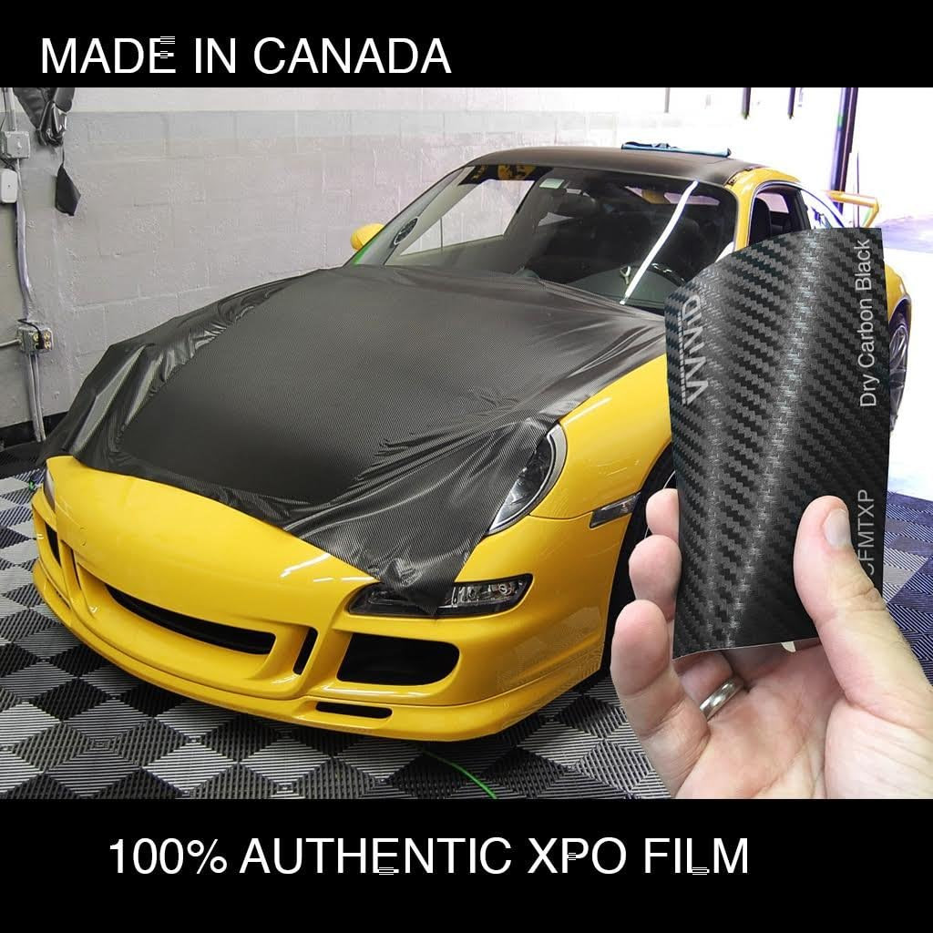 Vvivid Black Carbon Fiber Automotive Vinyl Wrap Film W/ 3M Toolkit (1Ft X 5Ft)