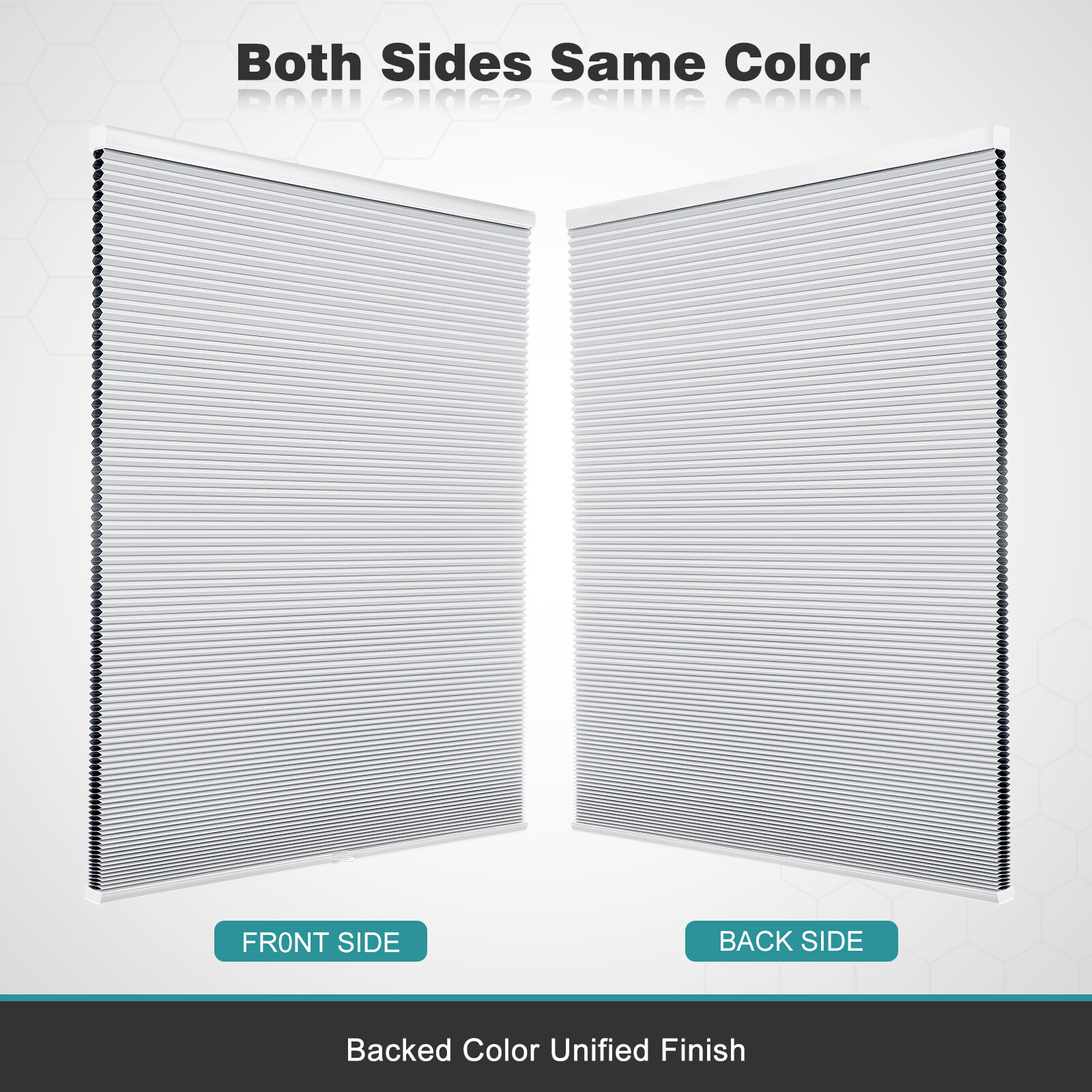 Blackout Home Decorators Cordless Cellular Shade Honeycomb Window Blinds-White