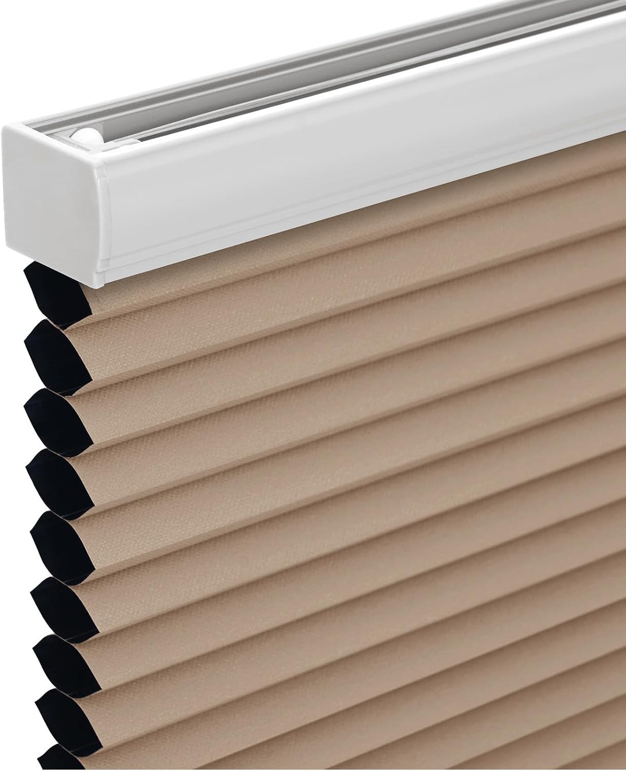 Cordless Cellular Shades, Blackout Honeycomb Shades for Windows, Pull Down Pl…