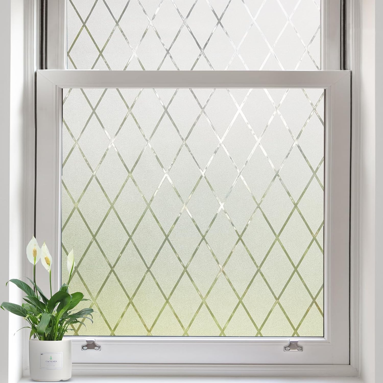 Window Privacy Film Frosted Glass Static Cling 17.5 x 78.7 inch,
