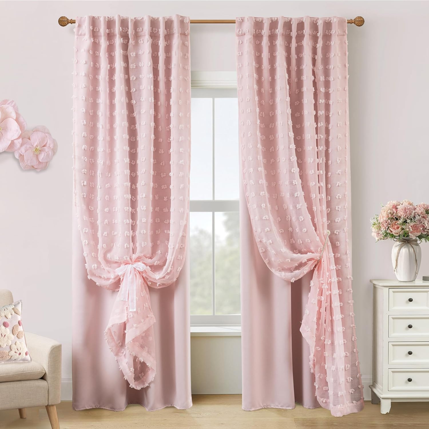 Chic Pom Pom Blackout Curtains for Ultimate Light Control and Style