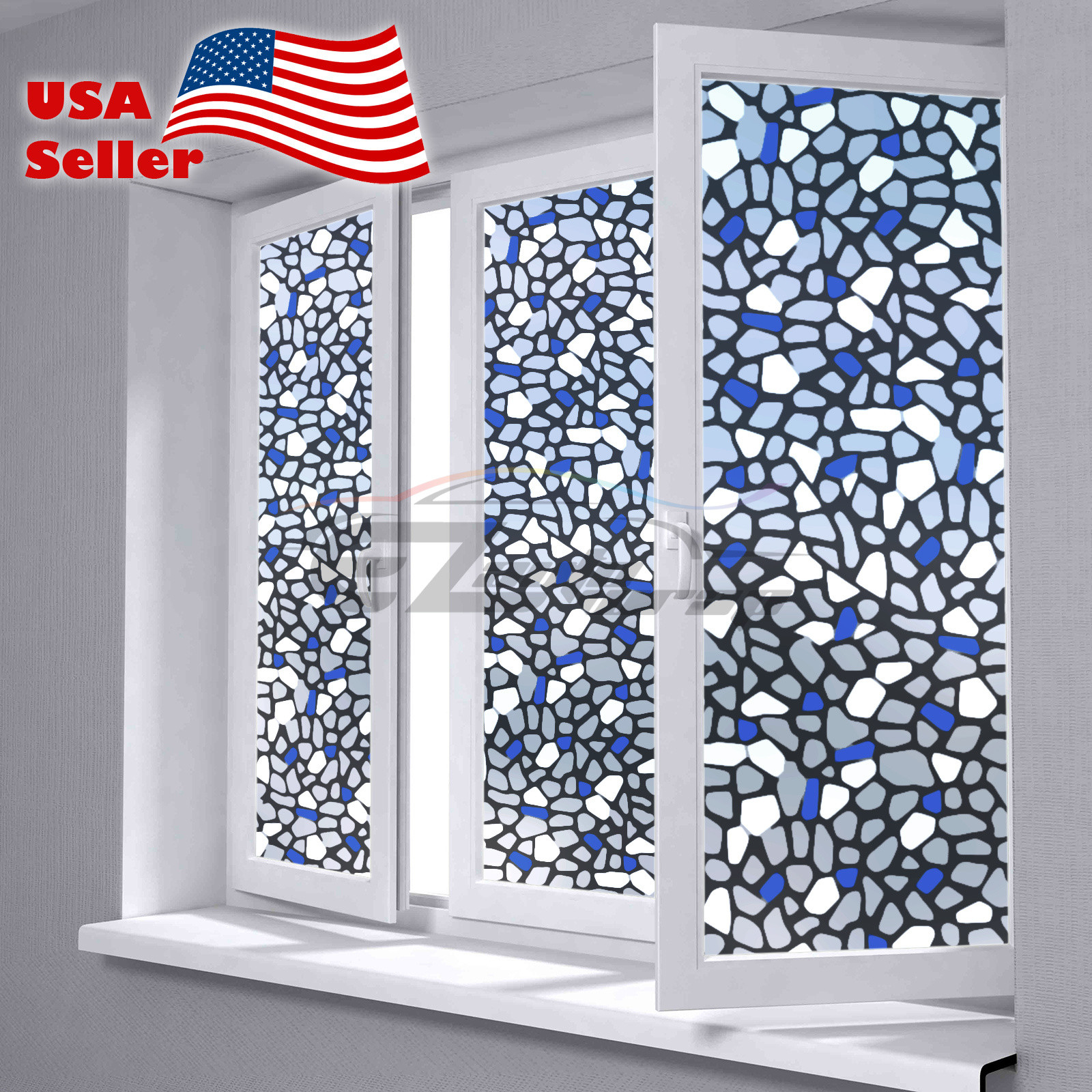 2pcs 4″x8″ Sample Frosted Glass Home Bathroom Window Security Privacy #5039b