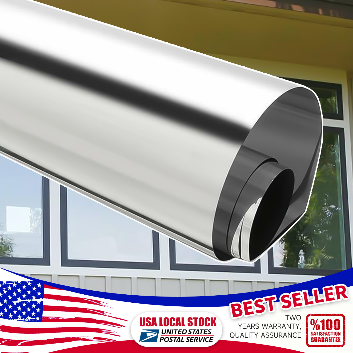 15% VLT Uncut Window Roll Tint Film 20″ x 79″ for New Home Office Glass Silver