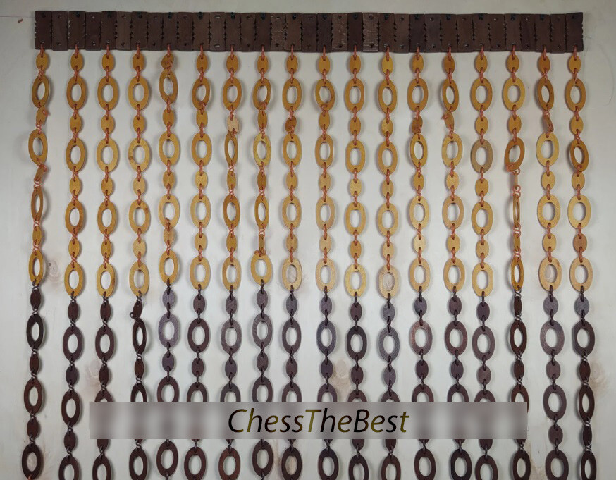Bead curtains Door, Custom Wooden beaded curtains, Wood Door curtains for rooms