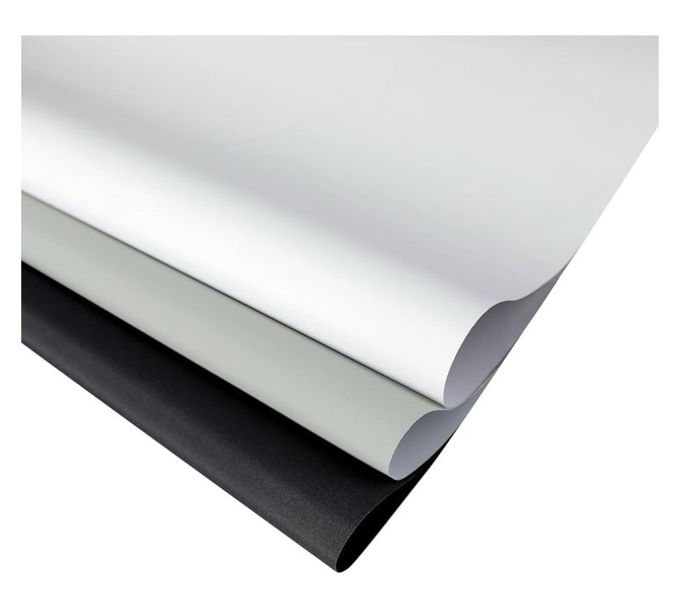 HOMEBOX 100% Blackout Cordless Roller Window Shades 52”W x 72″H Gray