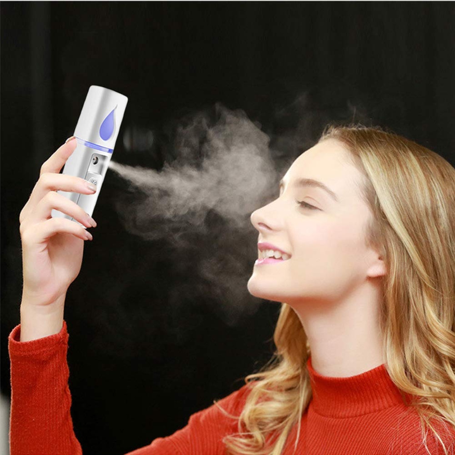 Portable Nano Facial Mister Mini Facial Steamer Atomization Eyelash Extension…