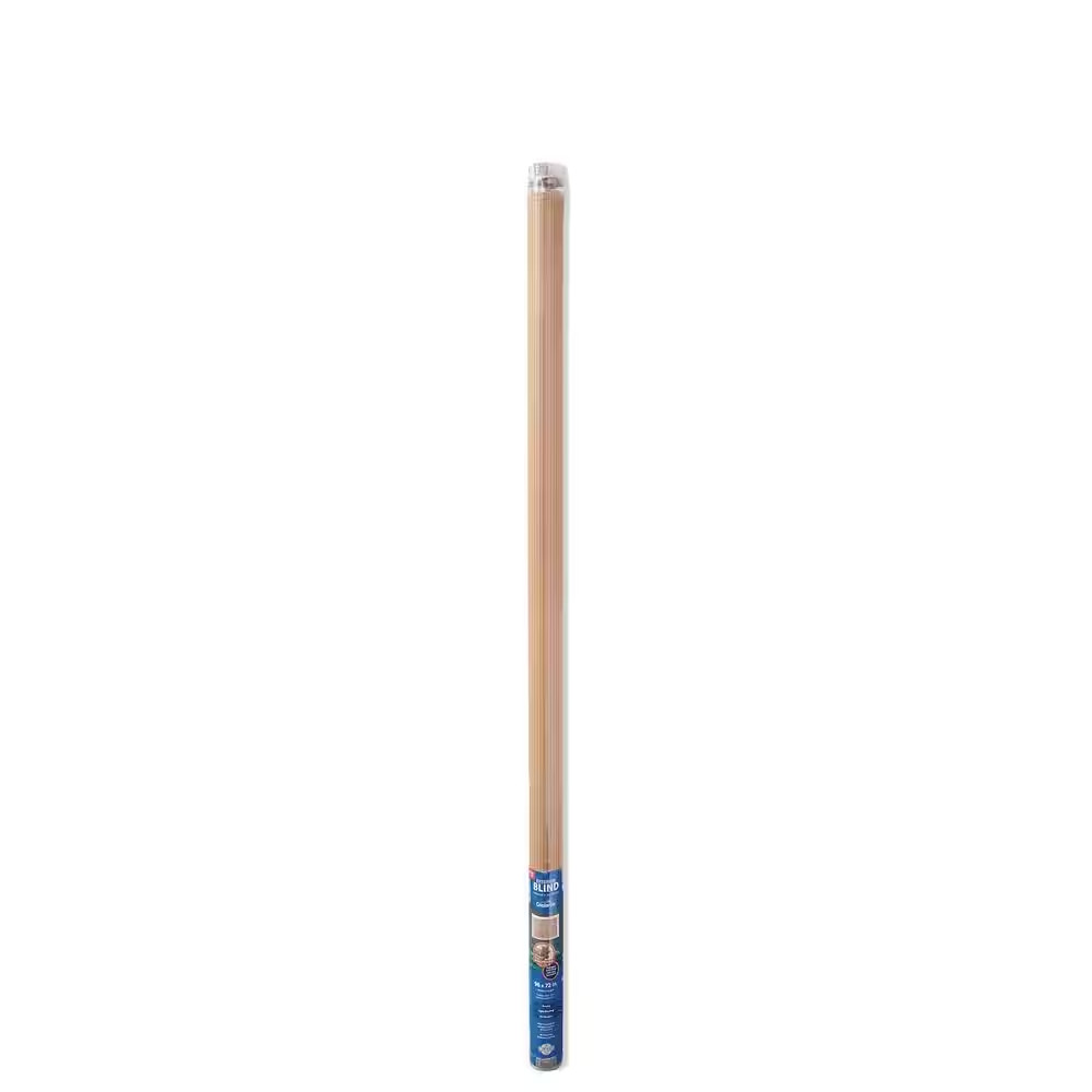Tan Wheel-Operated Light Filtering PVC Exterior Shade 96 In. W X 72 In. L