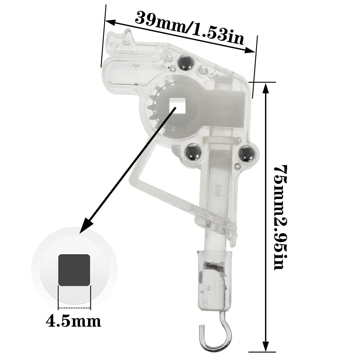 AYLIFU -4 PCS Wand Tilter Mechanism Heavy Duty Low Profile Wand Tilter Square…