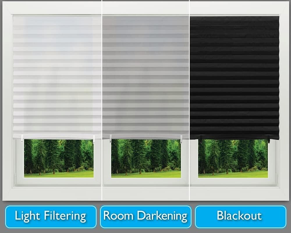 Effortless Installation White Fabric Shades – 36″ x 72″, Ideal for Any Room