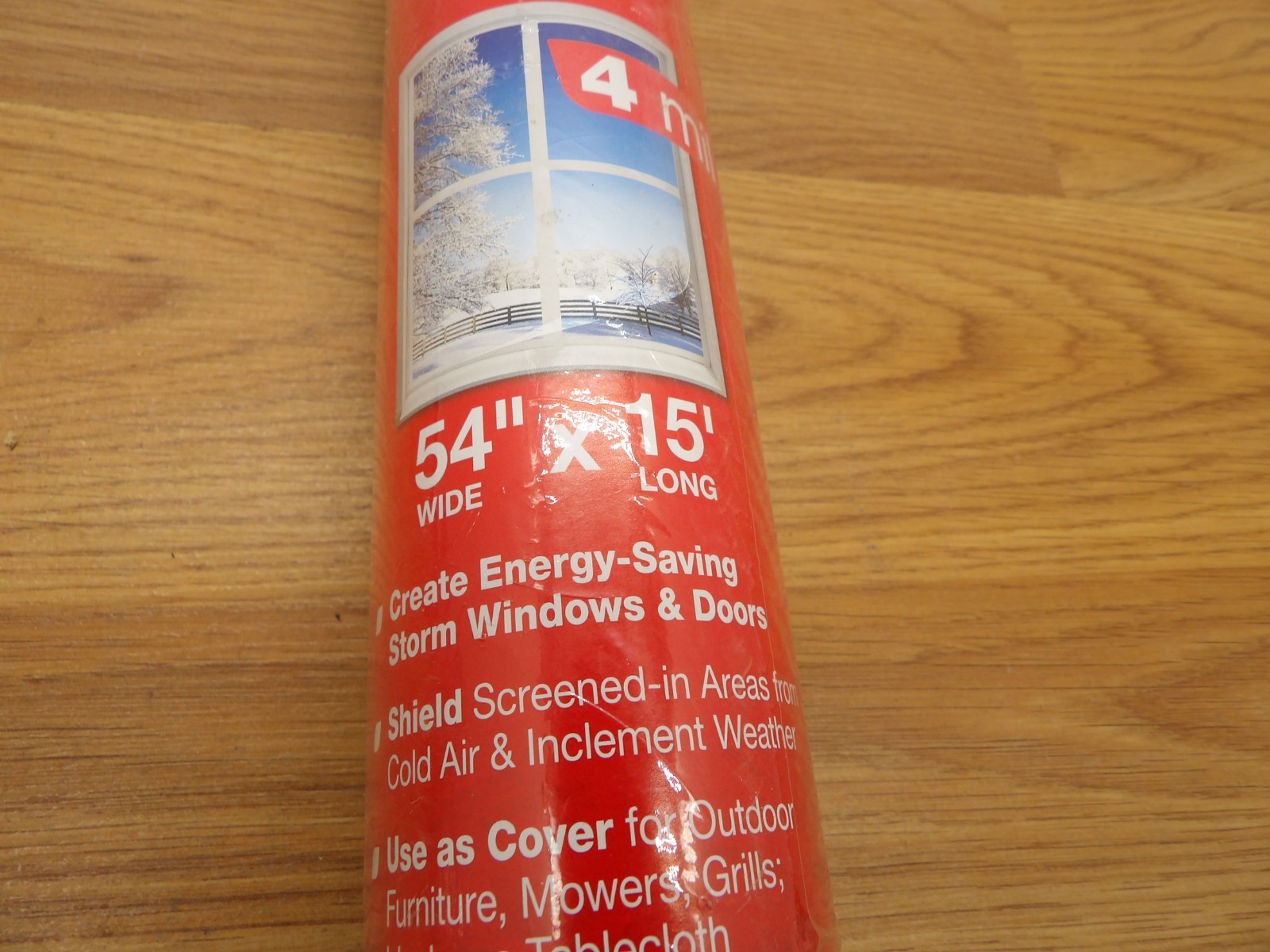 Frost King V54184 Crystal Clear Vinyl Sheeting, 54” X 15’ X 4Mil-FREE SHIPPING!