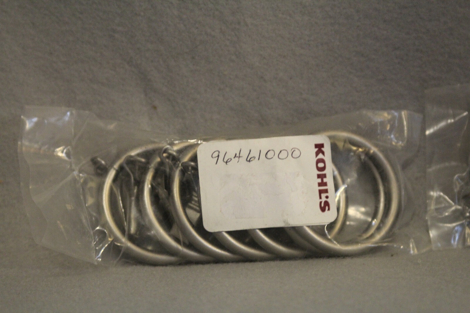 Matte Silver Metal 1.5″ Clip Rings for Curtains Drapes 7 Per package NEW