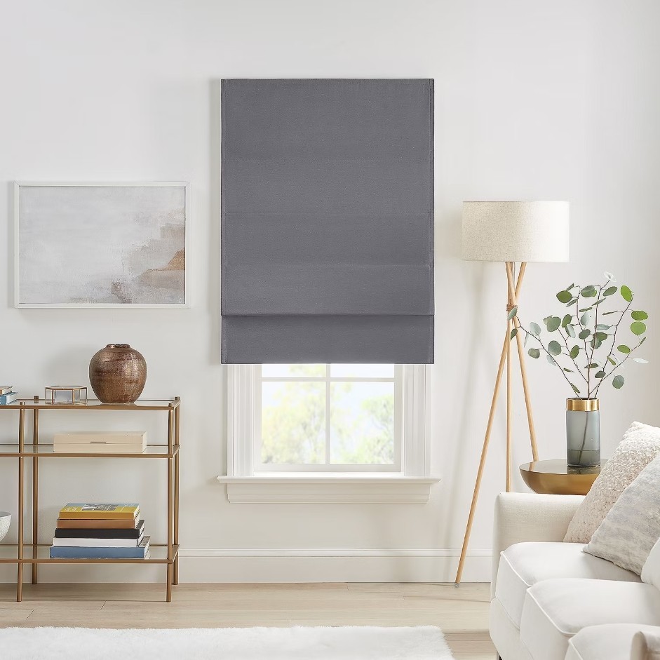 Dillan Energy Saving Cordless Blackout Roman Shade – Multiple Sizes and Colors