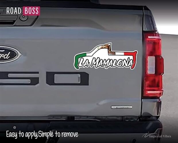 IMPERIAL VIBES – La Mamalona Mexico Sticker – Vinyl Decal for Car, Truck, and