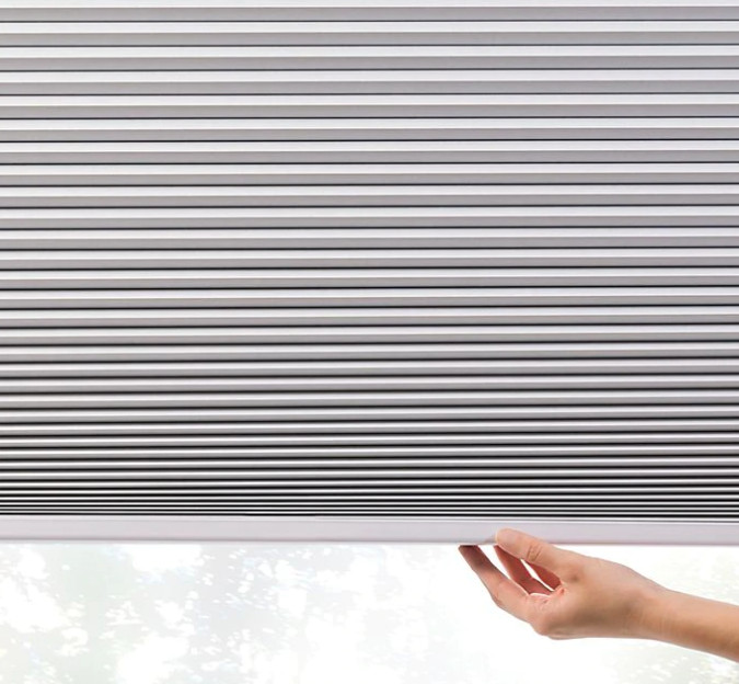 Real Simple Cordless Cellular 31.5 -Inch x 64-Inch Blackout Shade in Snow White